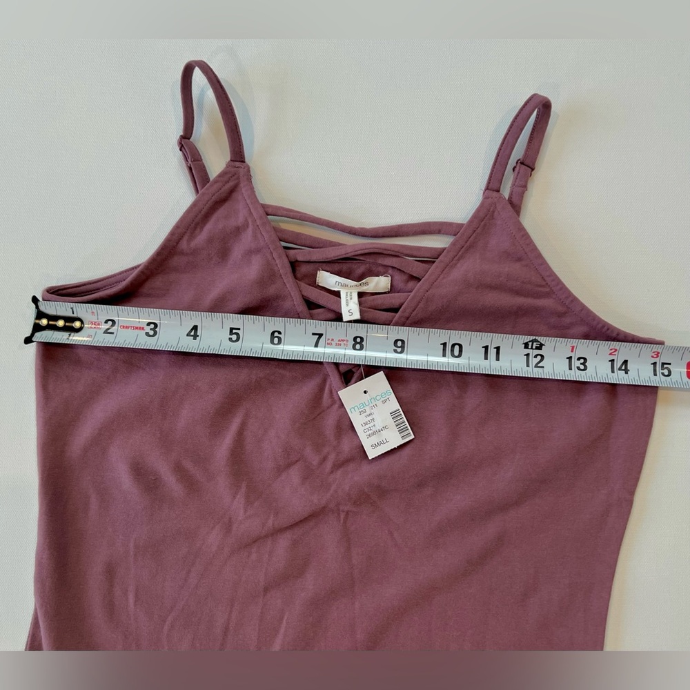 NWT Maurices Dusty Rose Bodysuit Small - Picture 4 of 8